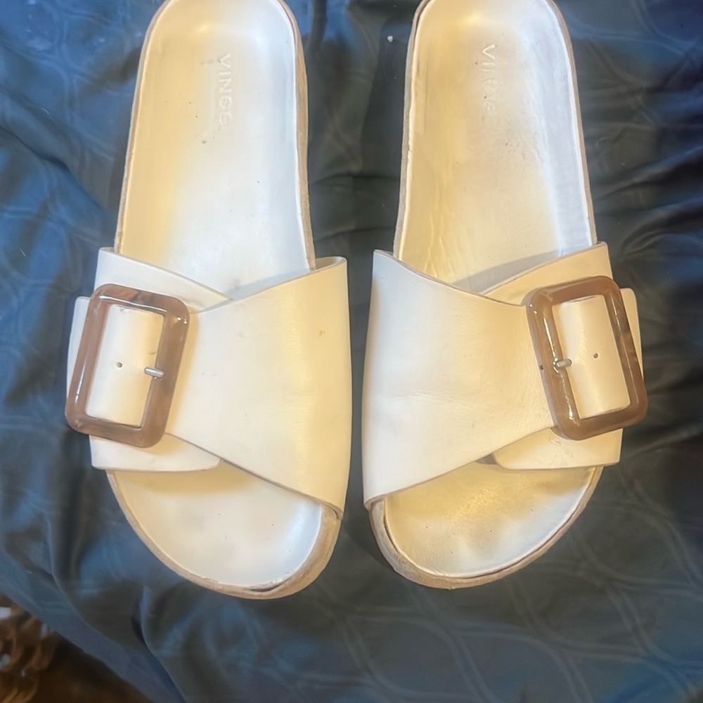 Vince leather buckle sandals